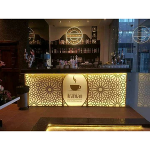 Panel frontal moderno para mostrador de buffet con iluminación integrada - Product Image 2