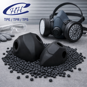 โรงงานผลิตโดยตรง ฮั่วเซียงชิง วัสดุ TPE SEBS ได้รับการรับรองมาตรฐานความปลอดภัย ISO สีและความแข็งตามสั่ง หน้ากากป้องกันแก๊สที่ทนทาน - Product Image 2