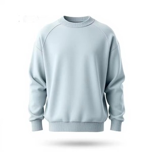 เสื้อสเวตเชิ้ตคอกลมโอเวอร์ไซส์แบบยูนิเซ็กซ์ สีน้ำเงินล้วน แขนเสื้อแบบแร็กแลนถัก สวมใส่สบายๆ สำหรับฤดูใบไม้ร่วง - Product Image 5