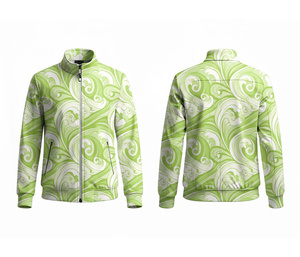 Custom Logo Full Zip Sublimation Jacket Supplier <b>Running</b> and Fitness Wear Warm Breathable Quick Dry | Sizes Men Women Youth - Product Image 2