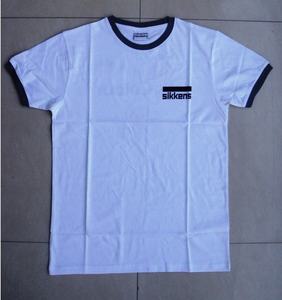 T-shirt pour hommes personnalisé avec logo imprimé poitrine 100% coton tricoté à manches courtes col rond Style Hip Hop motif lettre soie écologique - Product Image 5