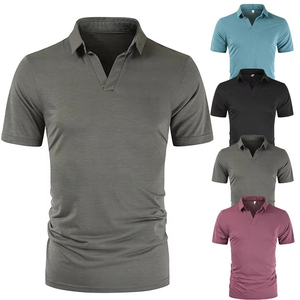 Nuevo Diseño Personalizado de Camisetas Polo Casuales para Hombre, Transpirables, Antiarrugas, de Manga Corta, Bordadas y Tejidas para Verano - Product Image 6