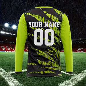 เสื้อยืดซับลิเมชั่นผู้ชาย คอวี ไซส์ใหญ่ แขนยาว สวมหัว ใส่ได้ทั่วไป ทรงปกติ ผ้าเรียบ พิมพ์ลายตามสั่งสำหรับผู้ใหญ่ 100% - Product Image 6