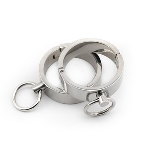 Menottes BDSM en acier inoxydable, attaches de cheville, dispositifs de retenue métalliques - Product Image 4