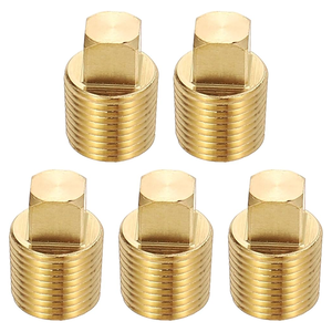 Tapón de tubo cuadrado de latón con rosca NPT macho para aplicaciones de instalación de tuberías industriales - Product Image 6