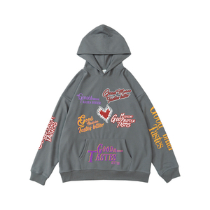 Sweat-shirts d'hiver légers en molleton 100 % coton avec logo personnalisé, impression DTF, pour hommes, service OEM, streetwear, avec poche - Product Image 6