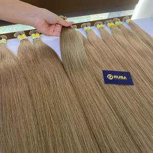 Extensiones de cabello vietnamitas al por mayor, onduladas, con textura y longitud personalizadas, de 10 a 34 pulgadas, color marrón. - Product Image 3