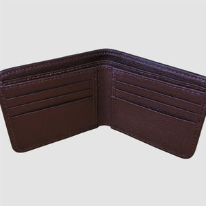 Portefeuille en cuir de vachette fait main de haute qualité pour homme, portefeuille fin à rabat en cuir à poils, cuir naturel - Product Image 2