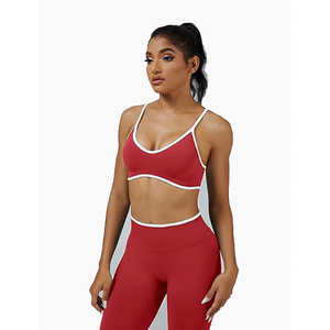 Ensemble de yoga pour femmes en tissu extensible flexible, tenue de sport confortable pour la course et le fitness - Product Image 4