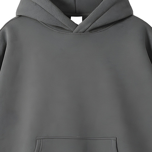 Sudadera con Capucha Oversize de Manga Larga para Hombre y Mujer, Lisa Teñida, Tipo Pullover, Color Sólido, Casual con Bolsillos - Product Image 5