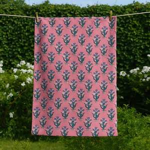 Premium Indian Woven Hand Block Printed Pure Cotton Fabric Yard Floral Home Textile Eco Friendly Sustainable Durable <b>Machine</b> - Product Image 3