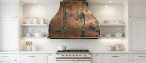 Rustic Design Handmade Best Hammered Design Metal Rustic Copper Finishing Wall Mounted Range Hood Household <b>Kitchen</b> Ventilation - Product Image 2