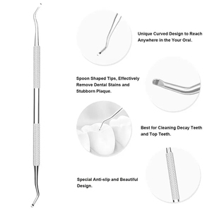 Kit de Higiene Dental Profesional de 8 Piezas, Herramientas de Cuidado Bucal, Juego de Examen de Acero Inoxidable, Certificado CE Clase I - Product Image 2