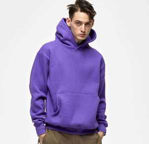 Mens <b>Zip</b> Up Hoodie Soft Cotton Fleece Sweatshirt Custom Embroidered Logo Activewear Streetwear Clothing Manufacturer - Product Image 5