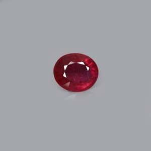7.3 Carat Natural Red Ruby Loose Gemstone Oval Faceted Cut for Fine Jewelry - Product Image 1