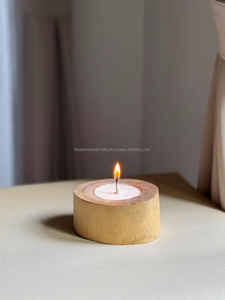 Bougeoir en bois antique Décoration de Noël rustique faite à la main pour les événements spirituels et les célébrations du festival - Product Image 5