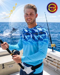 Professional Custom Fishing Shirts Performance <b>Hoodie</b> Long Sleeve UPF 50 Quick Dry <b>UV</b> <b>Protection</b> Cooling Dry Fit Outdoor Sports - Product Image 4