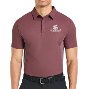 Polo pour homme bordeaux à manches courtes, col classique, logo personnalisé, fabricant OEM, vente en gros, vêtements de sport pour le golf et le tennis, qualité supérieure - Product Image 5