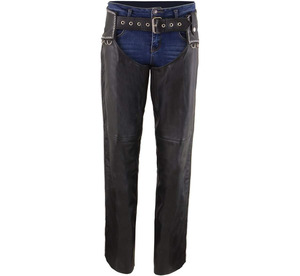Samroz Sports <b>Leather</b> Premium <b>Leather</b> Motorcycle Riding <b>Chaps</b> for Women Bikers - Product Image 1