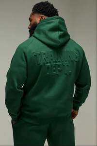 Sudadera Personalizada para Hombre de Alta Calidad, 100% Algodón, Fabricada por OEM, Sudadera Unisex Gruesa con Estampado de Letras y Relieve 3D, Sudadera con Capucha para Gimnasia - Product Image 6