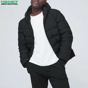 Geometric Pattern Printed Puffer <b>Jacket</b> Men Modern Streetwear Fashion <b>Padded</b> Bubble Coat Outwear - Product Image 2