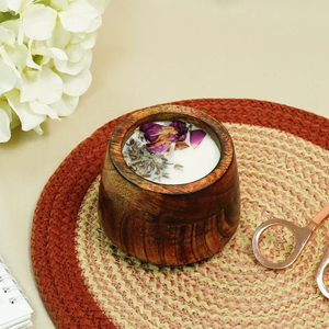 Bougie artisanale en cire de soja naturelle, décoration rustique et écologique pour la maison, cadeau d'aromathérapie pour mariage, fêtes et ambiance cosy. - Product Image 4