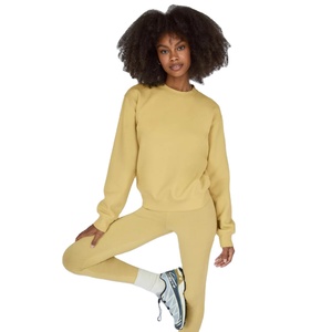 Best Sale Custom Logo Terry Crew Neck Pullover Women Plus Size Long Breathable Sweatshirt - Product Image 6