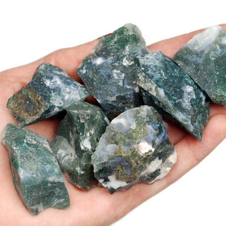 Сырье из Моха, агата, кристалла, натуральный камень, сырье из Моха, агата, сырье из натурального камня, огромный необработанный мох, драгоценный камень из агата