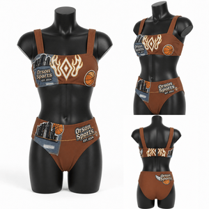 Conjunto Deportivo para Mujer de 2 Piezas, Bra Deportivo y Pantalones Cortos, Ropa de Verano para Fitness, Logotipo Personalizado, OEM, Proveedor Mayorista - Product Image 1