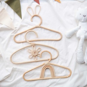 Accessoires de dressing cintre en rotin pour enfants manteaux de pantalons cintres de vêtements pour bébés tout-petits de qualité supérieure - Product Image 6