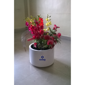 Jardinières circulaires modernes en fibre de verre 2026 – Pots de fleurs d'intérieur au design minimaliste pour centres commerciaux - Product Image 2