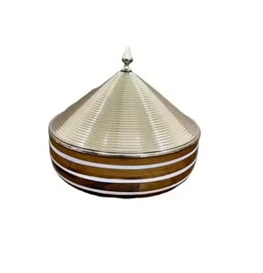 Casserole isotherme en métal de haute qualité, double paroi en acier inoxydable, avec couvercle, pour servir les aliments chauds, pour la cuisine et la salle à manger - Product Image 3