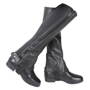 High Quality Genuine Leather Mini <b>Chap</b> Horse Equestrian <b>Riding</b> Boot Fitting Ankle Stirrups Girth Horse <b>Riding</b> <b>Chaps</b> with OEM - Product Image 1