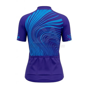 Vente directe usine – Maillot de cyclisme personnalisé pour femme, respirant, col montant, 100 % polyester, sublimation, séchage rapide, écologique - Product Image 3