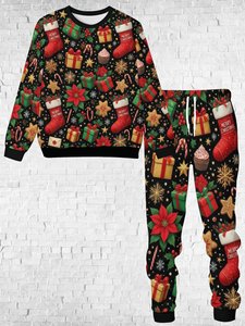 Conjunto Deportivo Unisex de Invierno SBUN INTERNATIONAL, Sudadera con Capucha y Pantalones de Chándal, 2 Piezas, 100% Algodón, Forro Polar Transpirable - Product Image 5