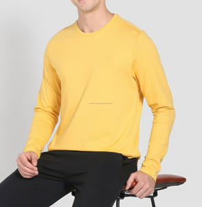 Camiseta de Punto Casual para Hombre, Cuello Redondo, Corte Regular, 100% Algodón de Alta Calidad, Diseño Sólido, Secado Rápido, Transpirable, Impresión Digital - Product Image 2