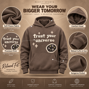 Sweat à capuche marron pour homme en molleton épais, coupe classique, hiver, écoresponsable, streetwear, personnalisable OEM, vente en gros, vêtements décontractés - Product Image 3