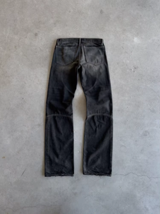Jeans de Mezclilla de Algodón Personalizados de Alta Calidad, Jeans Americanos de Mezclilla Selvedge Transpirables, Corte Ajustado de Cintura Media, Estilo Hiphop, Lavado Negro, Jeans de Mezclilla para Hombre - Product Image 3