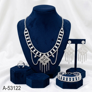 Gold Plated Zinc Alloy Lab Created <b>Cushion</b> Zircon Snake Chain Necklace 18inches MOLL JEWELLERS Trendy Women's Wedding Third - Product Image 4