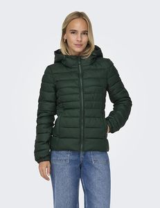 Women's Lightweight <b>Packable</b> Hooded Quilted Winter Puffer <b>Jacket</b> Water Resistant Detachable Sleeves Hat Polyester/Cotton Fabric - Product Image 4