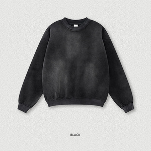 เสื้อสเวตเชิ้ตคอกลมทรงปกติสำหรับผู้ชาย ผ้าถัก สตรีทแวร์ พิมพ์ลายปักโลโก้ด้านหน้าตามสั่ง ระบายอากาศได้ดี เหมาะสำหรับฤดูหนาว รับผลิตแบบ OEM - Product Image 3