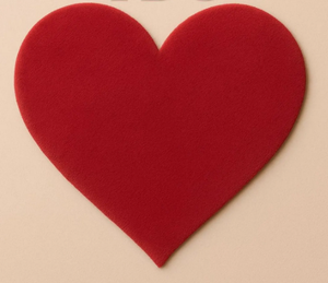 Tapis KNOT RUG en laine tuftée à la main, motif cœur rouge de haute qualité, fait main, écologique, pour salon, chambre d'enfants, hôtels, bureau - Product Image 2