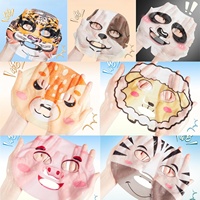 Mascarilla Facial de Tela No Tejida con Estampado de Conejo Y154-13, Modelo 03221, Origen Guangzhou, 8 Unidades, OEM/ODM, Diseño de Dibujos Animados