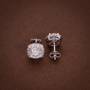 Clásicos Pendientes de Diamantes Cultivados en Laboratorio, Corte Redondo, 2.89CTW, Color E, VVS2 Certificado, con Diamantes de Corte Redondo como Adorno, Joyería de Regalo Perfecta - Product Image 5