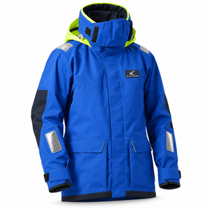 Men's <b>Red</b> <b>Hooded</b> Waterproof Puffer <b>Jacket</b> With Reflective Patches Winter Sporty Style Regular Fit Ski <b>Jacket</b> - Product Image 2