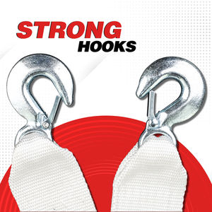 Cuerda de Remolque Roadpower de 2 Toneladas con Ganchos Reforzados que Aumenta la Seguridad Durante el Uso en Carretera Mejorando la Visibilidad - Product Image 5