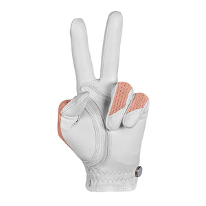 Gant de golf pour homme en cuir véritable, dos en maille respirante, pour la main gauche, fermeture auto-agrippante - Product Image 4
