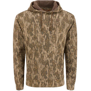 Sudadera con Capucha de Camuflaje para Hombre al por Mayor, Sudadera Táctica Casual con Bolsillo Canguro de Forro Polar para Caza al Aire Libre con Diseño de Corteza de Árbol - Product Image 1