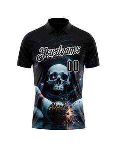 Wholesale Summer Casual Sports Polo T Shirts <b>Bowling</b> Shirts for Men Team's <b>Bowling</b> Polo Shirt - Product Image 3