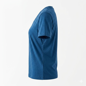 T-shirt femme personnalisé en gros, qualité supérieure, coton respirant, séchage rapide, t-shirt femme uni teint sur mesure - Product Image 6